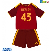 AS Roma Wesley Franca #43 Domaci Dres za djecu 2026-27 Kratak Rukav (+ Kratke hlače)